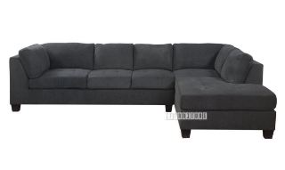 Picture of NEWTON Sectional SOFA *DARK GREY* CHAISE FACING RIGHT
