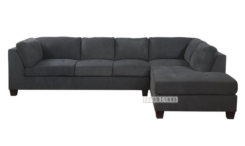 Picture of NEWTON Sectional Sofa (Dark Grey) - Chaise Facing Right