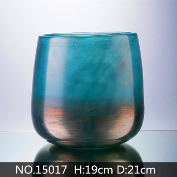 Picture of Large Ocean Sand Blast Pot Vase-#15017 