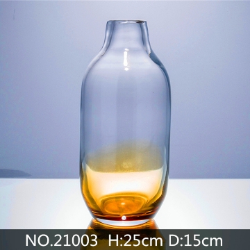 Picture of Clear with Gold Tone Vase - #21003