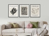 Picture of Black White Canvas Print Wall Art (31.5"x23.5")