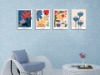 Picture of FLOWER MARKETS Canvas Print Wall Art four 40x30 4 panels frameless