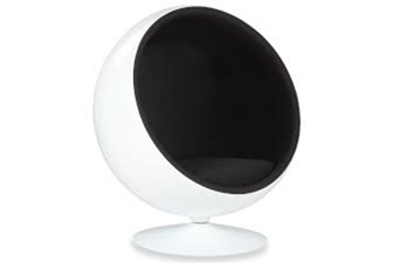 Picture of BALL Chair Black (Cashmere & Fiber Glass)