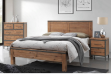 Picture of KANSAS Acacia Wood Bed Frame In Queen/King Size (Walnut)