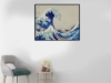 Picture of THE GREAT WAVE OFF KANAGAWA BY HOKUSAI - Black Framed Canvas Print Wall Art (51"x31.5")