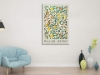Picture of VINTAGE FLORAL PLANTS IN GREEN LEAVES BY WILLIAM MORRIS - Frameless Canvas Print Wall Art (59"x39.5")