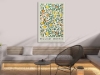 Picture of VINTAGE FLORAL PLANTS IN GREEN LEAVES BY WILLIAM MORRIS - Frameless Canvas Print Wall Art (59"x39.5")