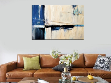 Picture of ABSTRACT ART (ILLUSION II) - Frameless Canvas Print Wall (120cm x 80cm)