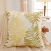 Picture of PALM LEAVES 3D JACQUARD PILLOW CUSHION WITH INNER - CUSHION 70084 GREEN 40x60CM