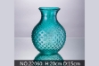 Picture of Emerald Pebbled Floral Vase--#22060