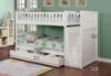 Picture of JENAFIR Twin Over Twin Bunk Bed (White)