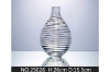 Picture of Medium Gold and Clear BOTTLE Vase - #25026