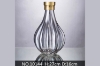 Picture of Medium Silver with Gold Top Ribbed Vase--#10144 