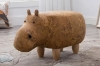 Picture of BIG Hardwood Ottoman (Yellow Hippo)