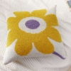 Picture of DAISY FLORAL Style Square Jacquard Cushion with Inner (17.5"x17.5")