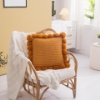 Picture of TASSEL HAND-KNITTED Square Cushion with Inner (45cm x 45cm)