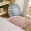 Picture of ROUND HAND-KNITTED TASSEL CUSHION WITH INNER (Dia 19.6") - PINK