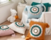 Picture of EMBROIDERED LINEN CUSHION WITH TASSEL AND INNER 45X45CM - GREEN