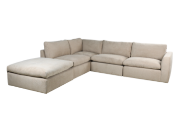 Picture of SKYLAR Feather-Filled Section Modular Fabric Sofa (Sandstone)