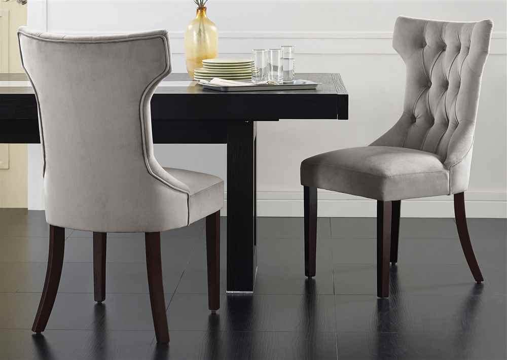 JORDAN Tufted Winged Back Dining Chair (Gray)iFurnitureThe largest