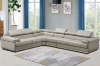 Picture of MAXWELL SECTIONAL AIR LEATHER SOFA (LIGHT GREY)
