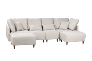 Picture of BRAYLAND Sectional Modular Fabric Sofa (Light Gray) 