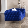 Picture of Norfolk  Button-Tufted Fabric  Sofa Range Blue 