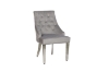 Picture of DARCY Velvet Dining Chair with Stainless Steel Legs (Gray)