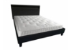 Picture of MOBBY Faux Leather Bed Frame with LED Color Changing in Eastern King Size (Black)