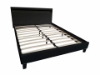 Picture of MOBBY Faux Leather Bed Frame with LED Color Changing in Eastern King Size (Black)