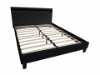 Picture of MOBBY Faux Leather Bed Frame with LED Color Changing in Double/Queen/Eastern King Size (Black)