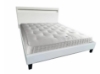 Picture of MOBBY Faux Leather Bed Frame with LED Color Changing in Eastern King Size (White)