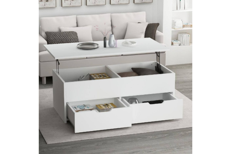 Picture of LENNART Lift-top Coffee Table with Drawer (White)