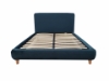 Picture of MADRID-II Velvet Bed Frame in Double/Queen Size (Malta Peacock)