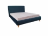 Picture of MADRID-II Velvet Bed Frame in Double/Queen Size (Malta Peacock)