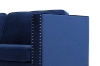 Picture of STITCH 3-Seater Velvet Sofa (Blue)