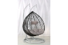Picture of MALAM DOUBLE SEAT RATTAN HANGING EGG CHAIR (BLACK)