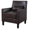 Picture of CASSIDY Faux Leather  Accent Arm Chair (Espresso)