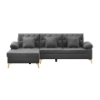 Picture of GOLDSTONE Velvet Sectional Sofa (Grey)