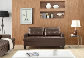 Picture of KNOLLWOOD Air Leather Sofa Range (Brown) - 2 Seater (Loveseat)