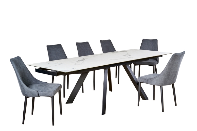 Picture of Dalton Ceramic 63/86 Inch Extension Dining Table