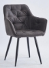 Picture of PEDRO Dining Chair with Arms (Dark Grey)