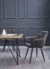Picture of PEDRO Dining Chair with Arms (Dark Grey)