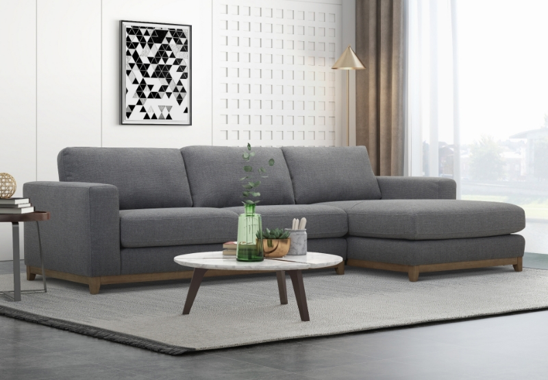 Picture of SIESTA Sectional Sofa (Dark Gray) - Chaise Facing Right