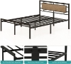 Picture of MECOR Metal Bed Frame in Double/Queen Size (Brown)