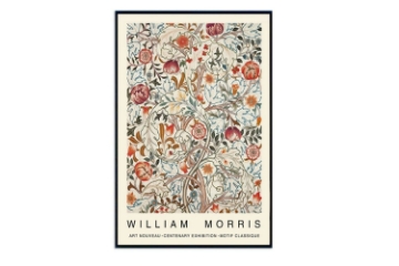 Picture of VINTAGE FLOWERS By William Morris- Black Frame Canvas Print Wall Art (150cmx100cm)