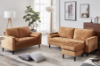 Picture of WALLUX  Steel Frame Sofa  Loveseat ottoman 3pcs set in Yellow 