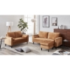 Picture of WALLUX  Steel Frame Sofa  Loveseat ottoman 3pcs set in Yellow 