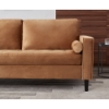 Picture of WALLUX  Steel Frame Sofa  Loveseat ottoman 3pcs set in Yellow 