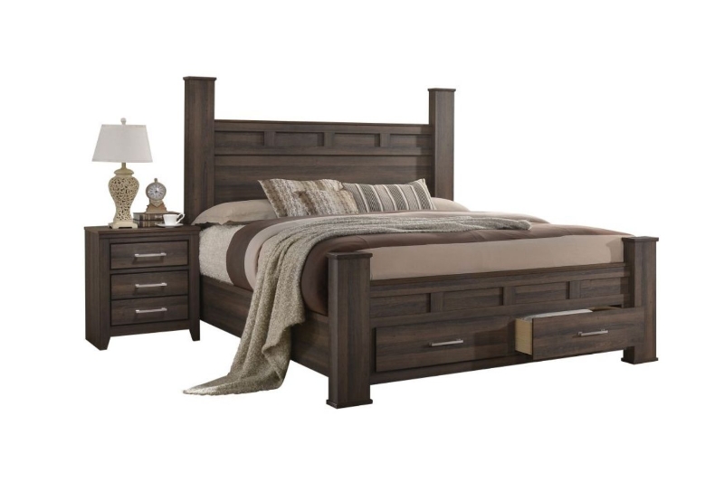 Picture of MORNINGTON Bed Frame with Drawers in Queen/Eastern King Size